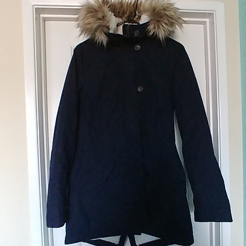 Sherpa-Lined Military Parka